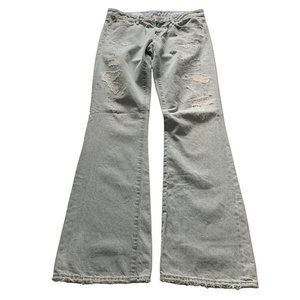 Gap 1969 Women's Light Wash Distressed Sexy Boot Cut Jeans Size 27/4